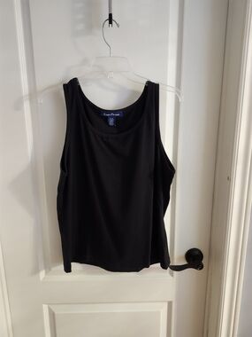 Vintage Evan Picone Black Sleeveless Tank Top